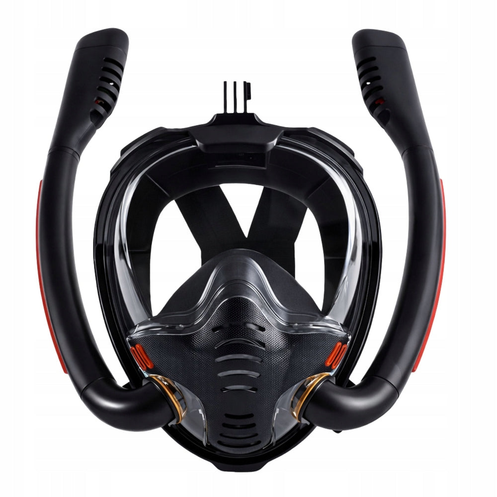Diving Mask Full Face AntiFog DryTop Black L/XL Model Pełnotwarzowa