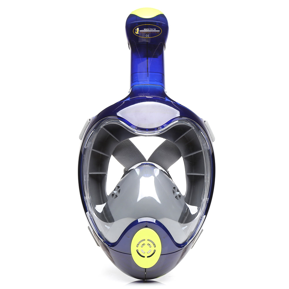 Diving Mask Full Face Snorkeling For Water S/M Blue Color blue