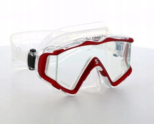 Diving Mask SCUBAPRO Crystal VU Panoramic Transparent/Red Manufacturer code 24855300