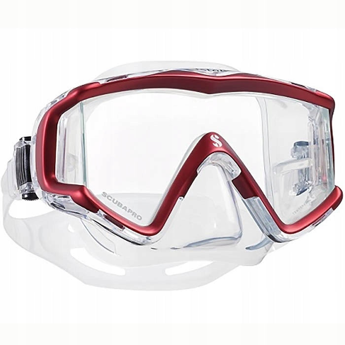 Diving Mask SCUBAPRO Crystal VU Panoramic Transparent/Red