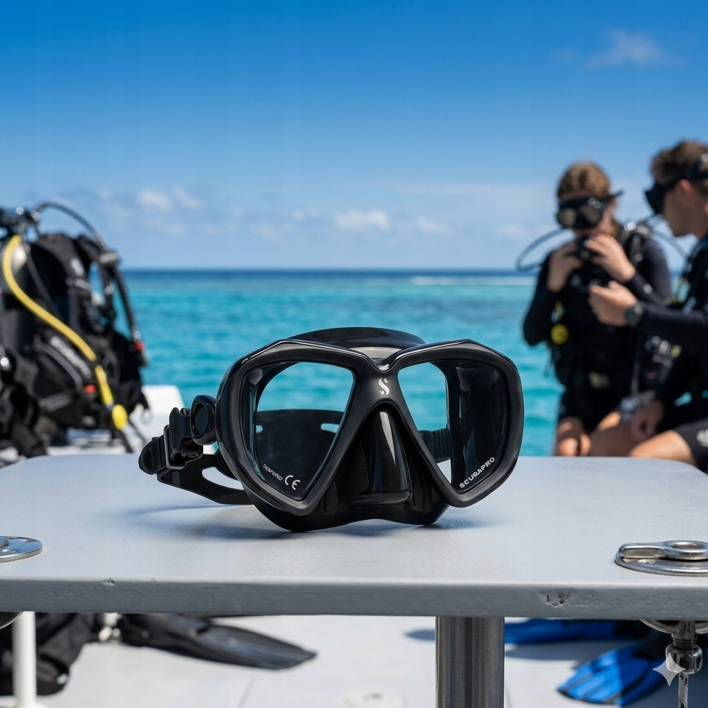 Diving Mask SCUBAPRO SPECTRA Black 2-Speed Wide Field of View Manufacturer code 24.847.100