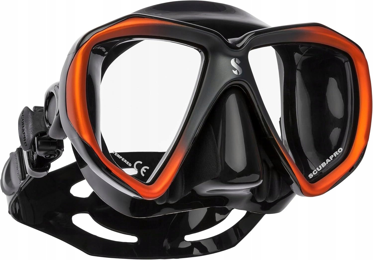 Diving Mask SCUBAPRO SPECTRA Black orange Wide Field of View Packaging status original