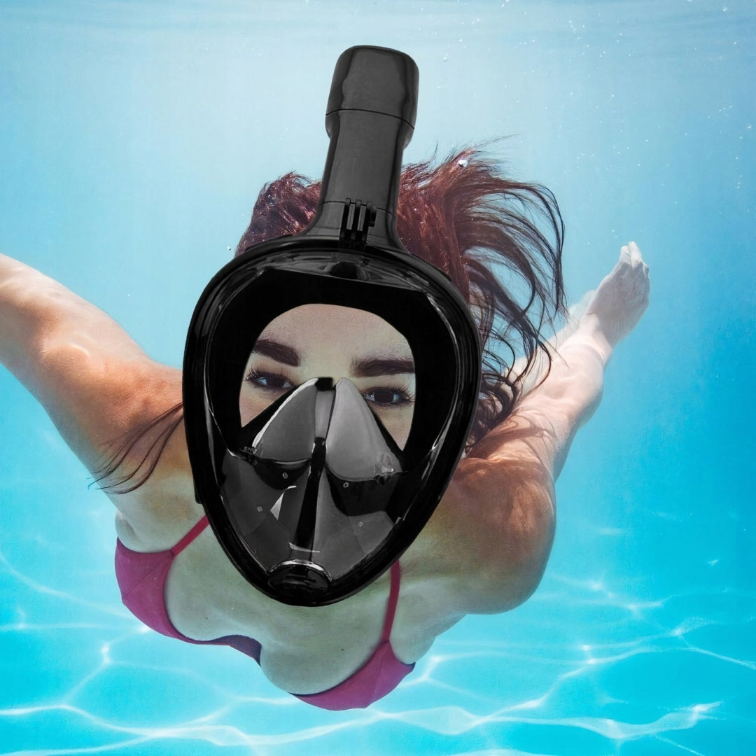 Diving Mask SNORKELING Swimming Full Face L/XL 180°Visibility Model Maska do snurkowania