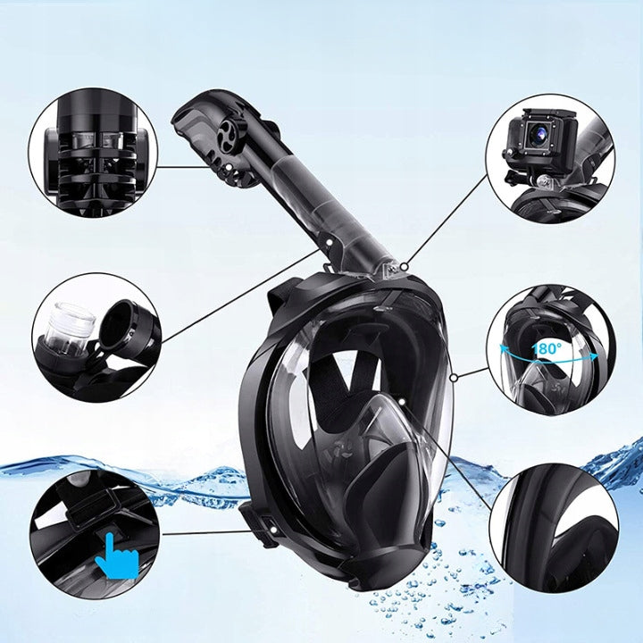 Diving Mask Snorkeling Full Face Professional OceanX L/XL Manufacturer code LGC-012