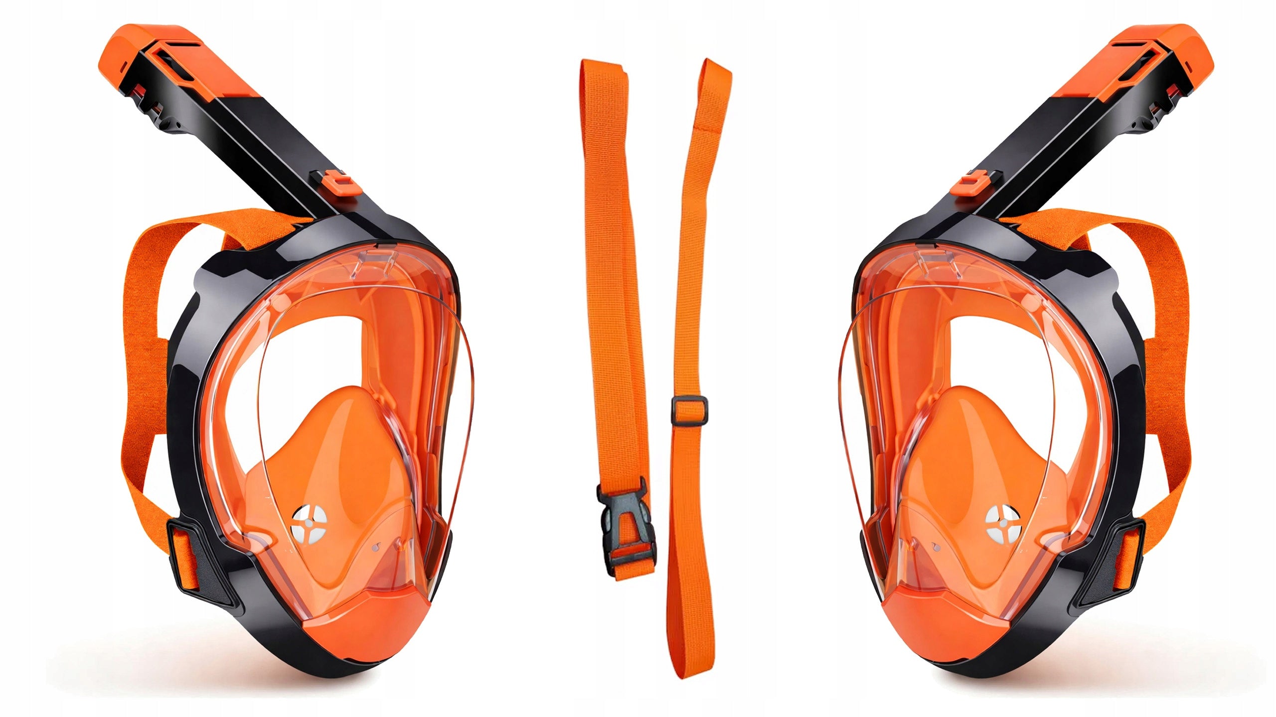 Diving Mask Snorkeling Full Face Swimming Non-Pairing S/M Brand Tsunami