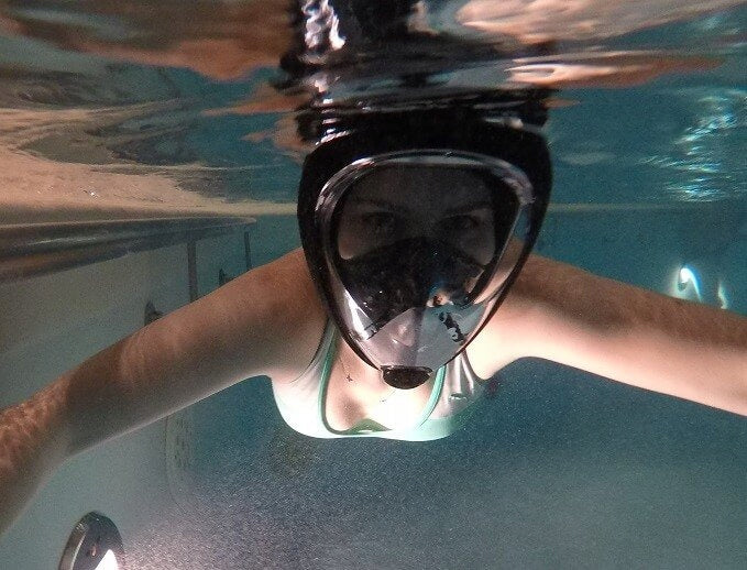 Diving Mask Snorkeling Full Face TOP QUALITY AntiFog L/XL Product weight with unit packaging 0.9 kg