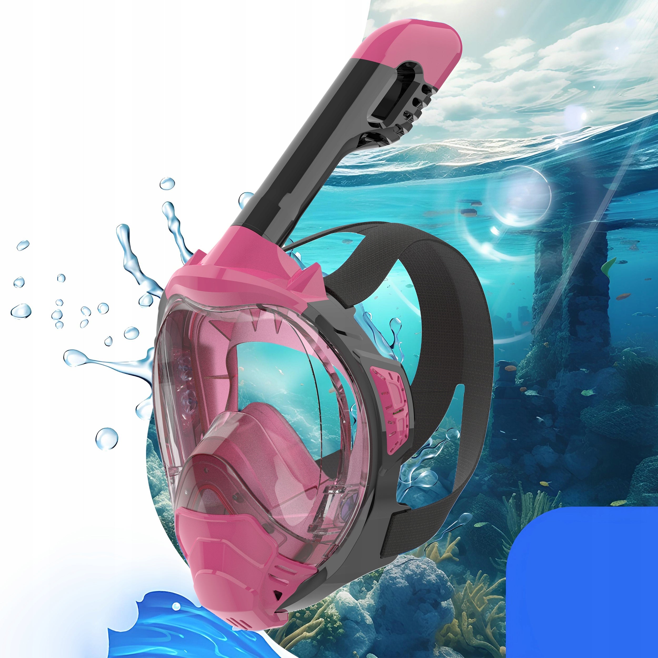 Diving Mask Snorkeling Full Face TOP QUALITY AntiFog S/M EAN (GTIN) 5907190131659