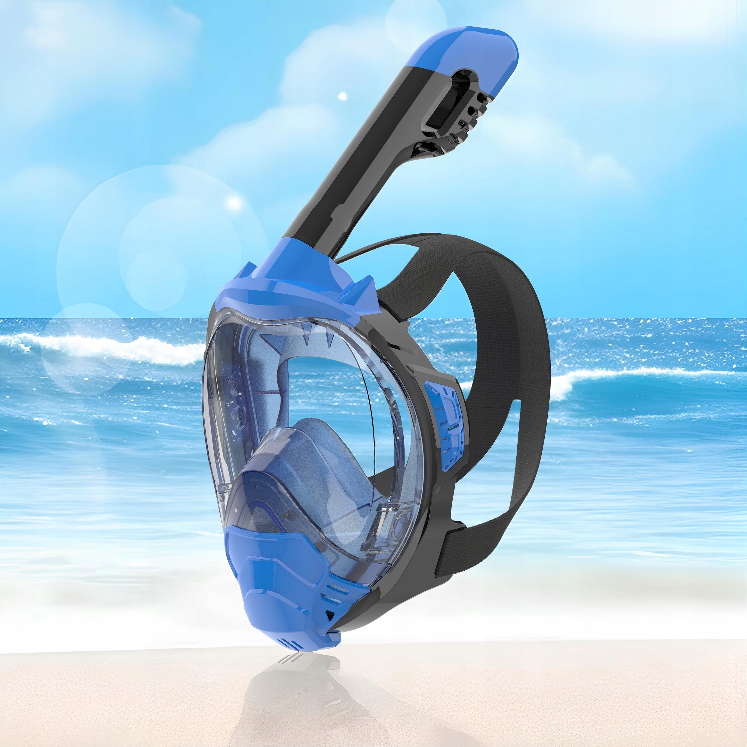 Diving Mask Snorkeling GoPro Full Face TOP QUALITY L/XL Manufacturer code DO SNORKELINGU NURKOWANIE ANTYFOG SILIKON LXL