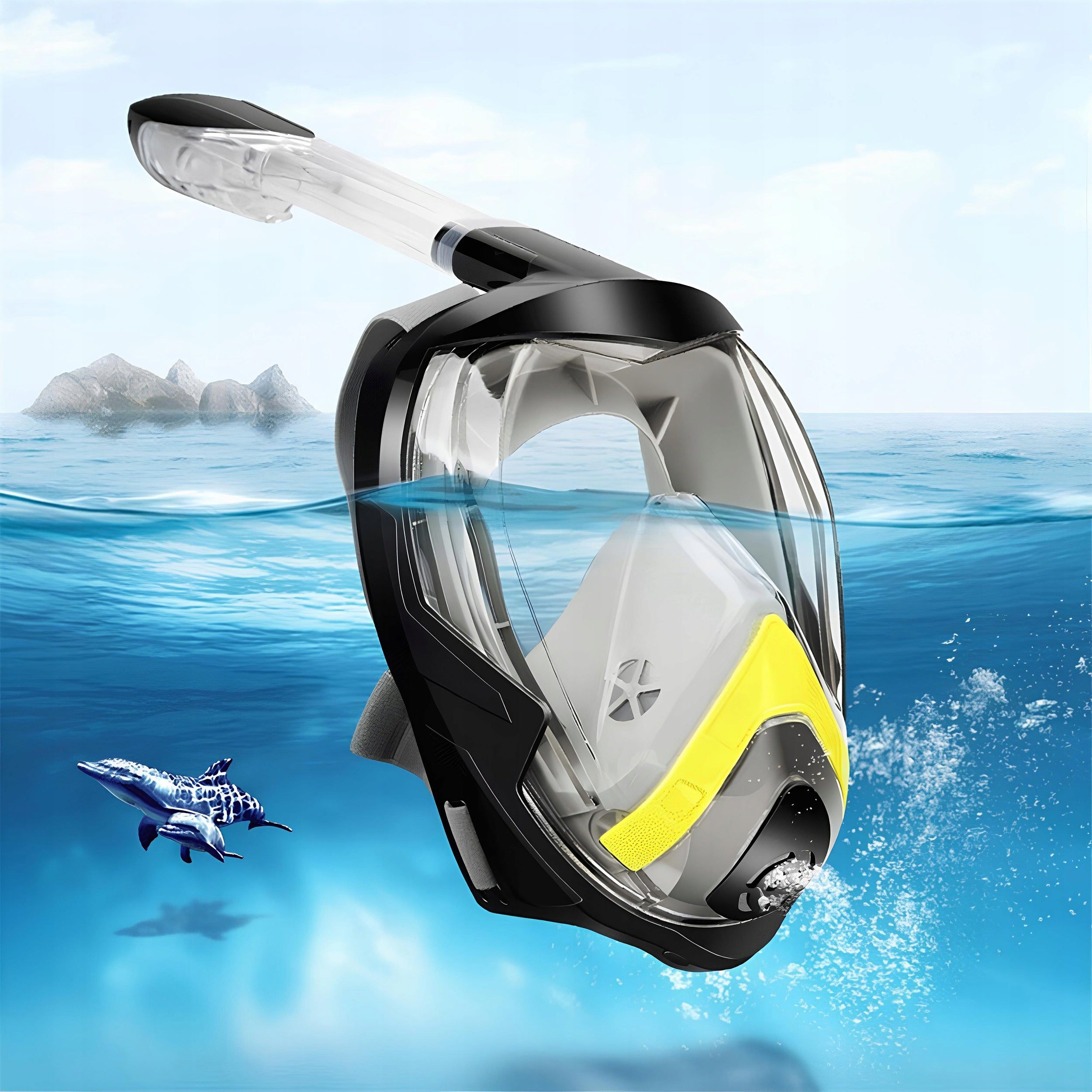 Diving Mask Snorkeling Swimming Full Face HIGH QUALITY S/M Packaging status original