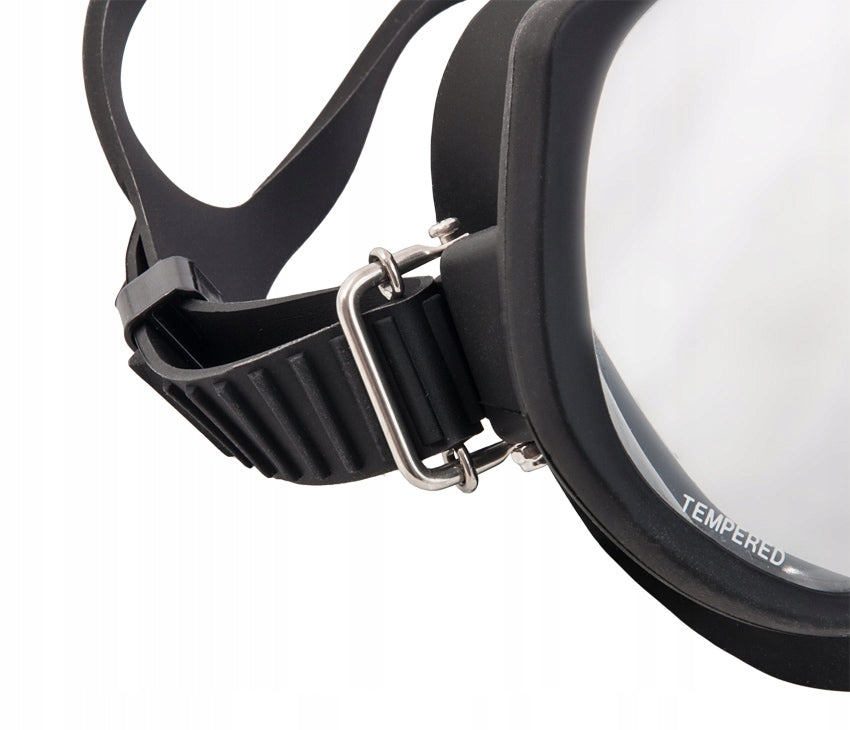 Diving Mask TecLine Frameless Super View Black Color black
