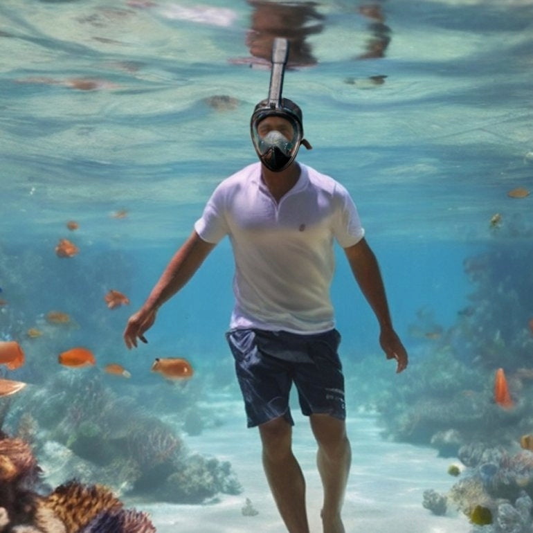Diving Swimming Mask Full Face AntiFog S/M Brand CoolStaff