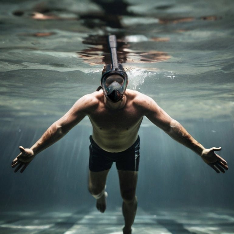 Diving Swimming Mask Full Face AntiFog S/M Model Pełnotwarzowa