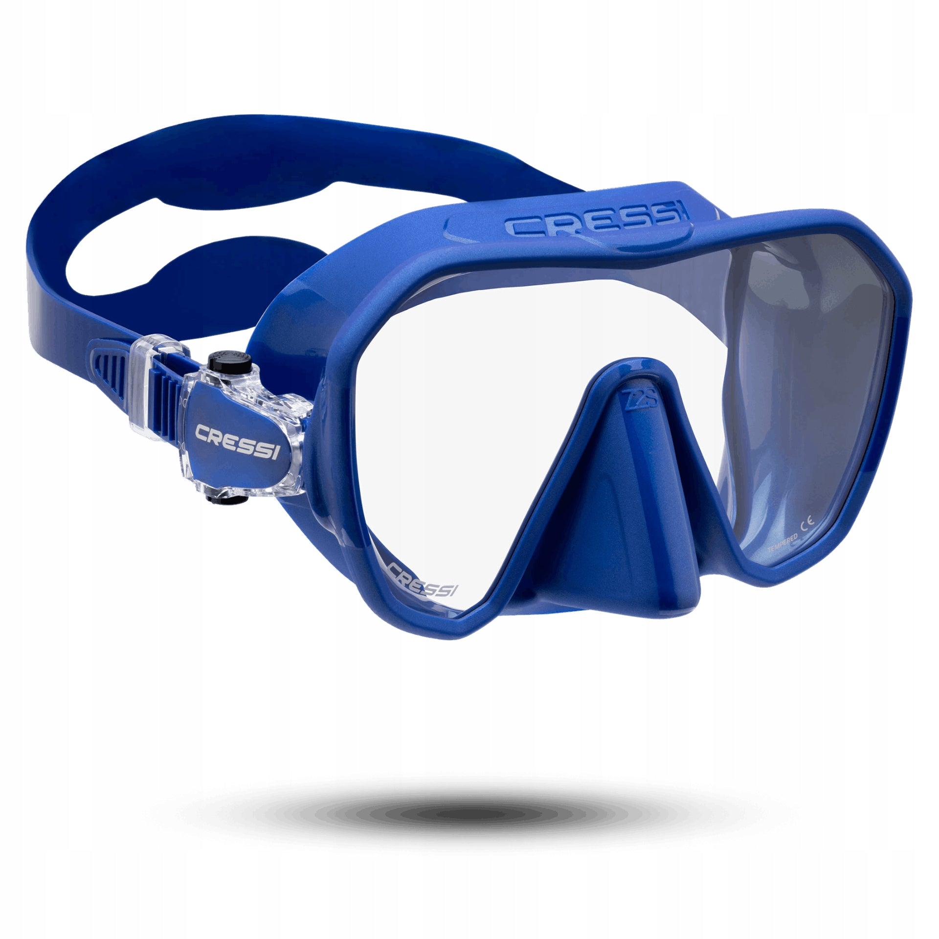 Diving mask CRESSI Z2S Small - Frameless - Mono-lens Blue Metal DN452020