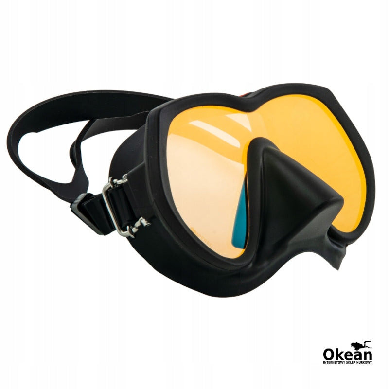 Diving mask Frameless Super V. black, with glass size TecLine