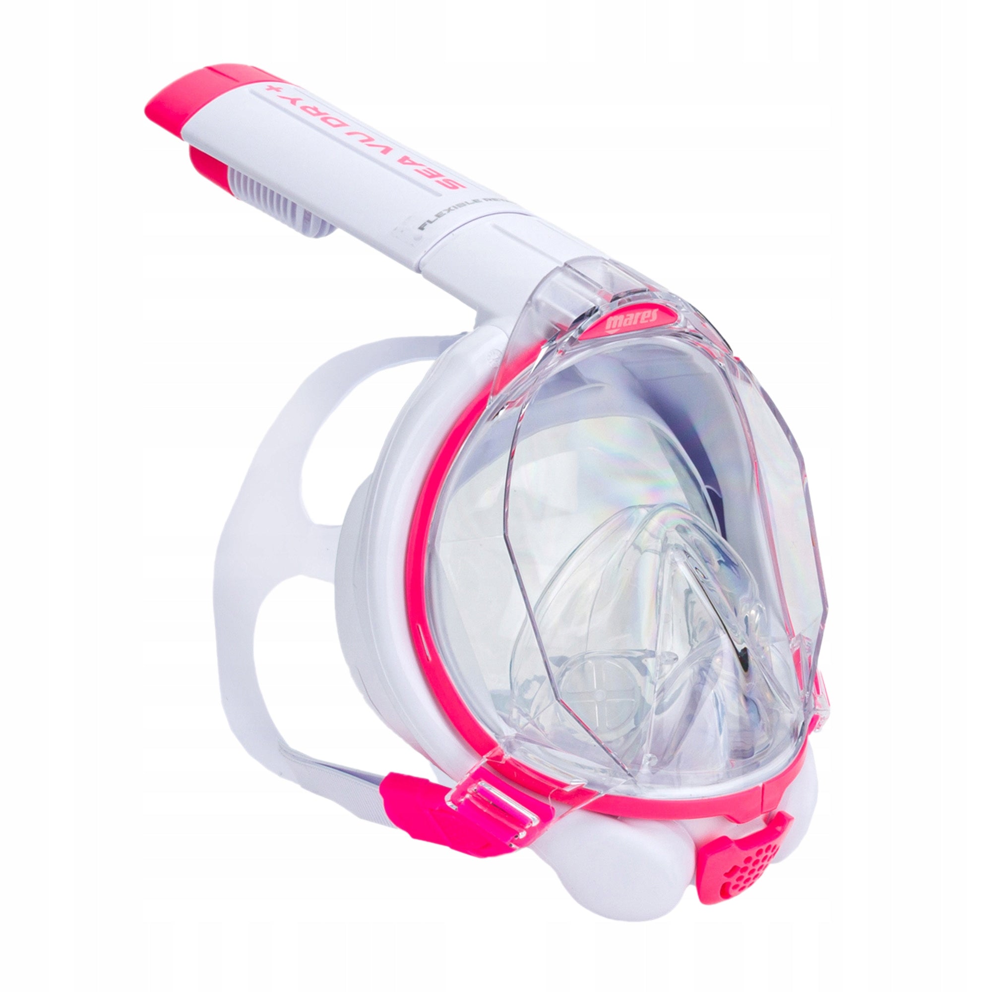 Diving mask Mares Sea VU Dry + pink/white S-M