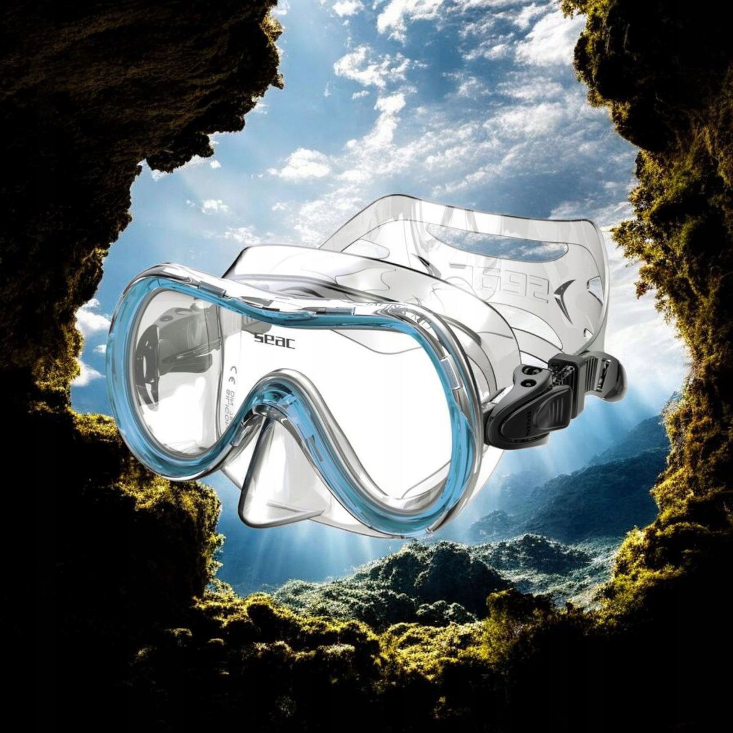 Diving mask SEAC SALINA MD transparent silicone light blue frame EAN (GTIN) 8002908471939
