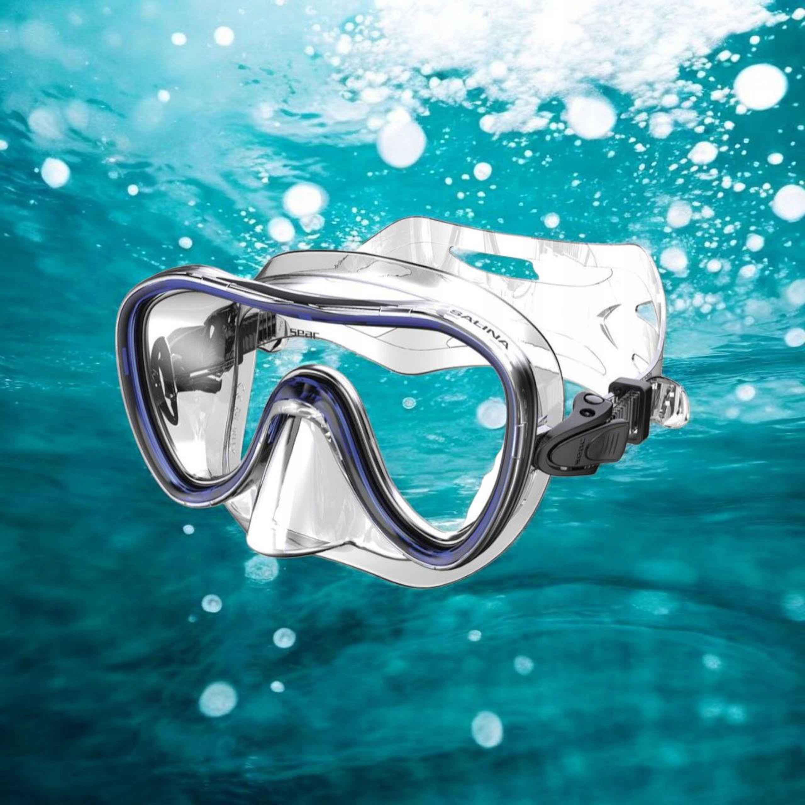 Diving mask SEAC SALINA transparent silicone blue frame Manufacturer code 9443B