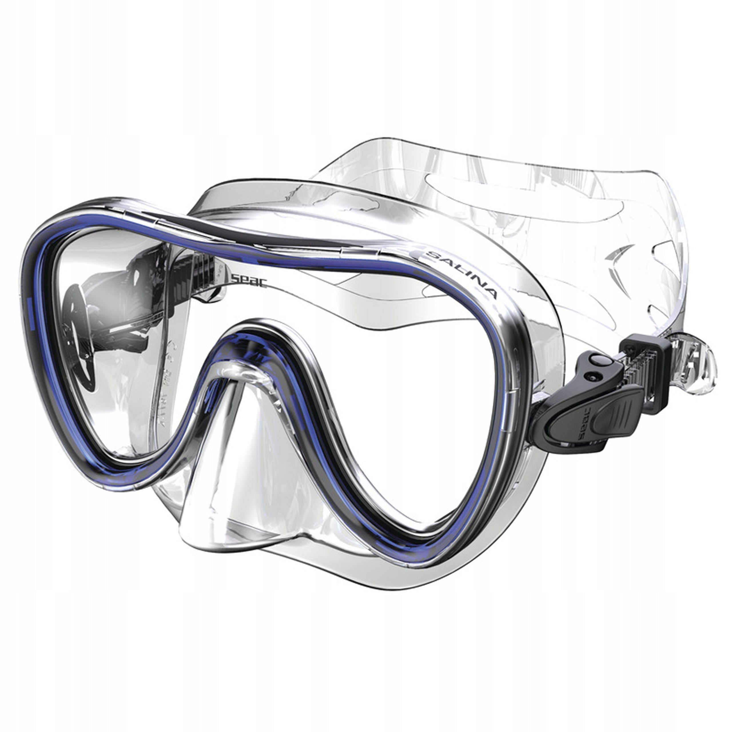 Diving mask SEAC SALINA transparent silicone blue frame