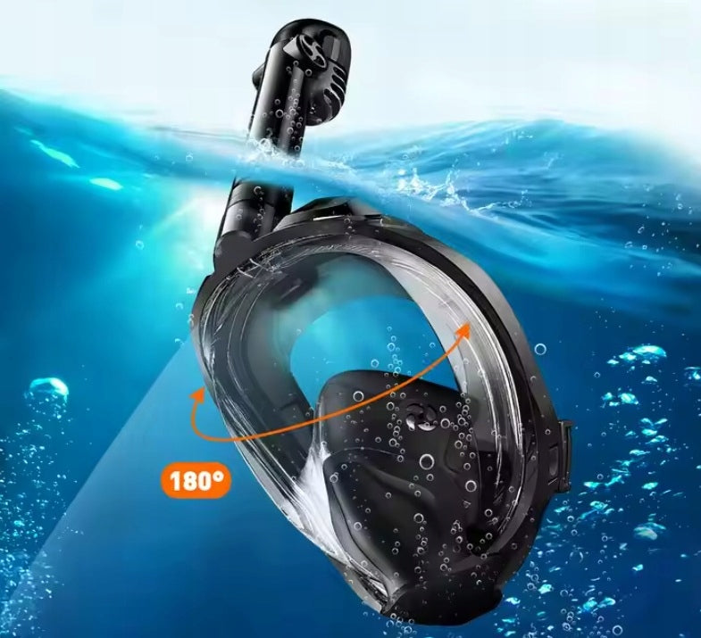 Diving mask full face black AntiFog DryTop L/XL Manufacturer code 45460 ANTYFOG