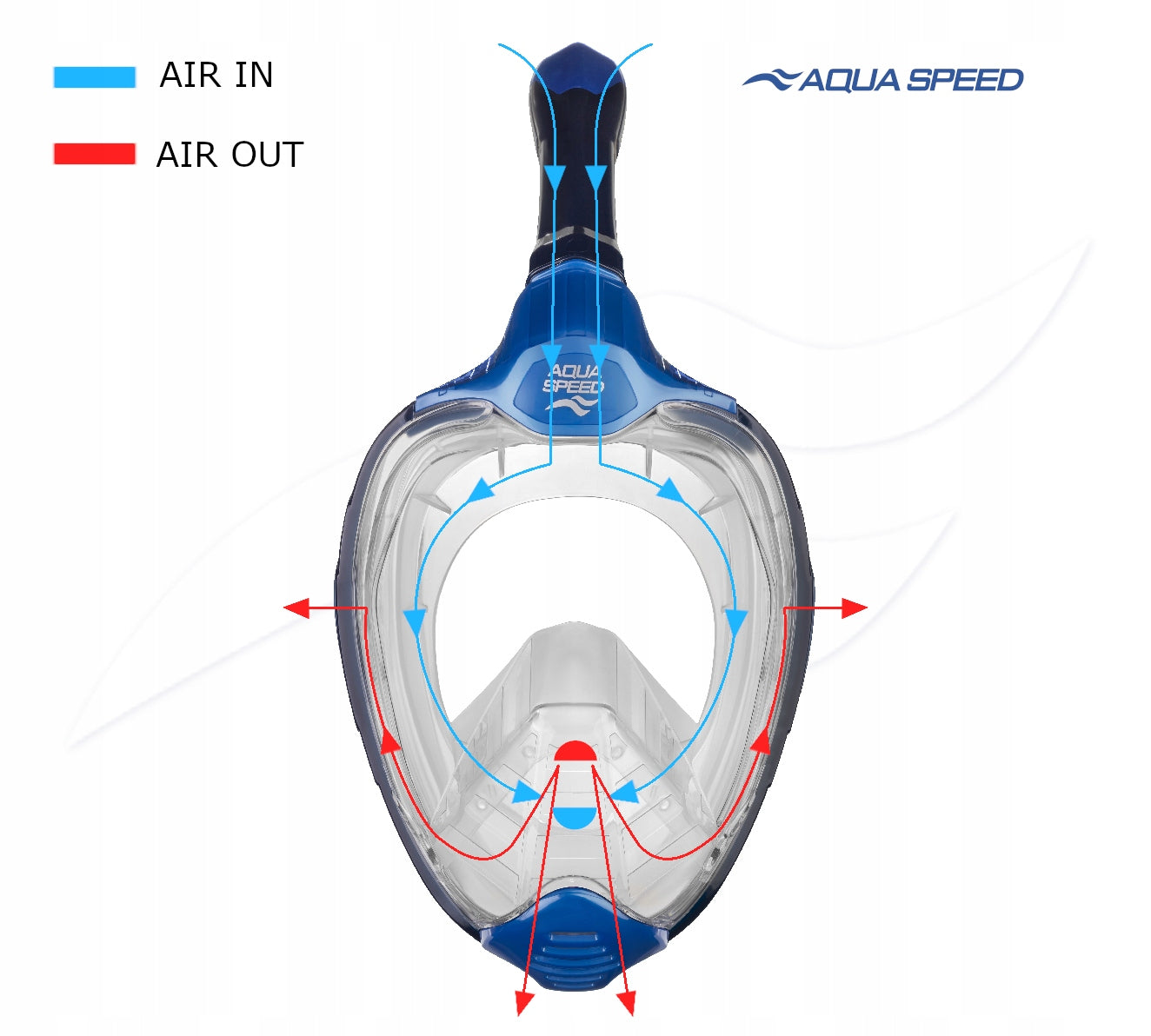 Diving mask full face snorkeling AQUA SPEED Veifa ZX 01 Brand Aqua Speed