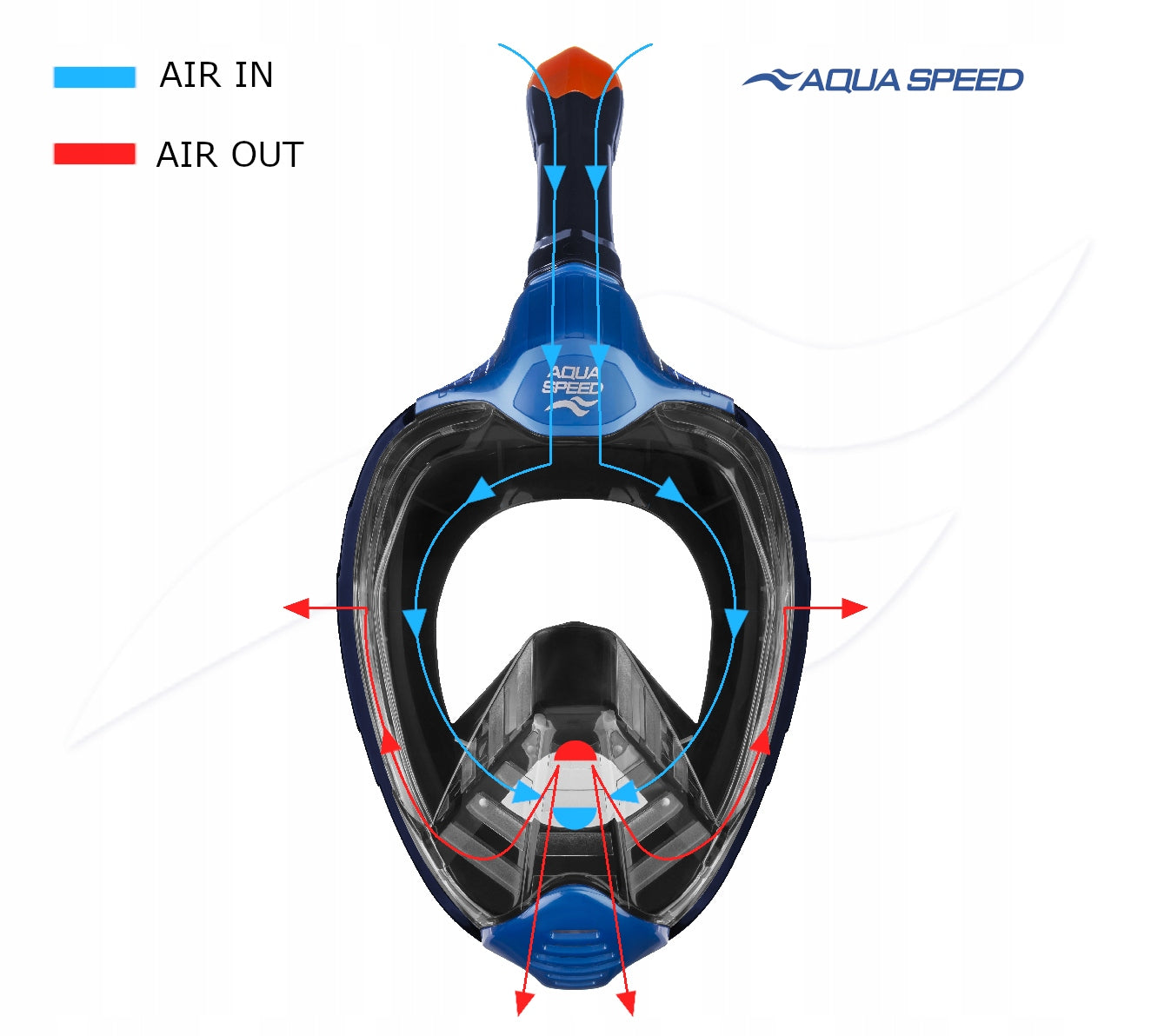 Diving mask full face snorkeling AQUA SPEED Veifa ZX 10 Manufacturer code 9856