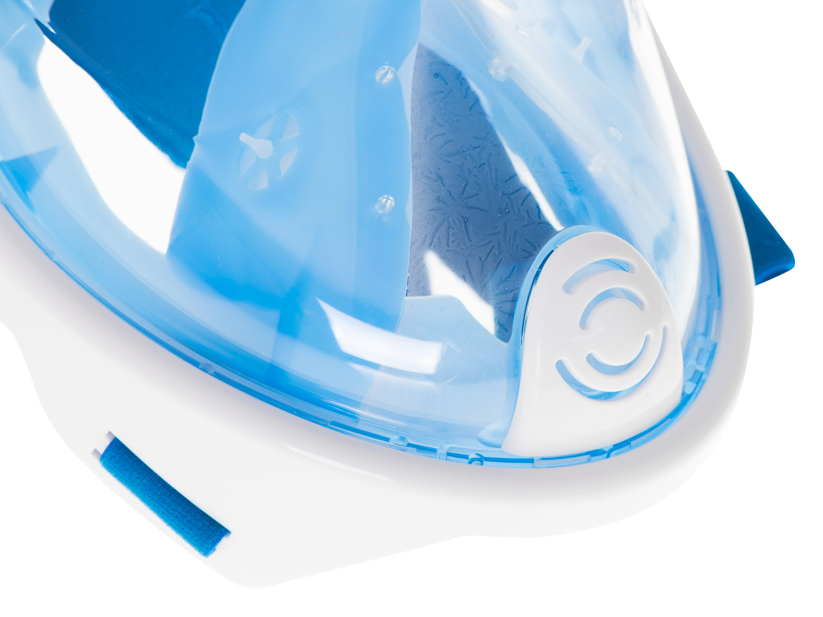 Diving mask full folding S/M blue Kind full face with tube
