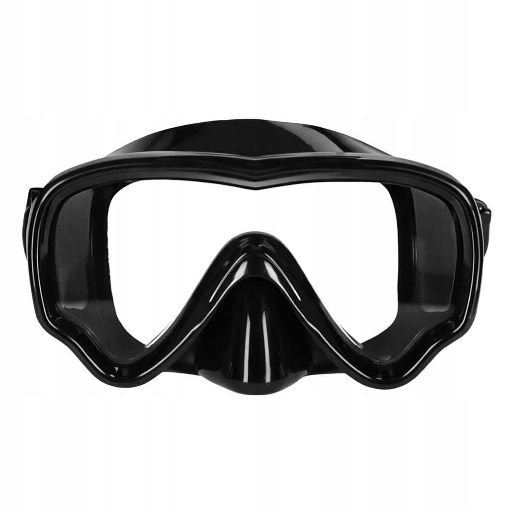 Diving mask glasses tube snorkel set black Brand Ikonka