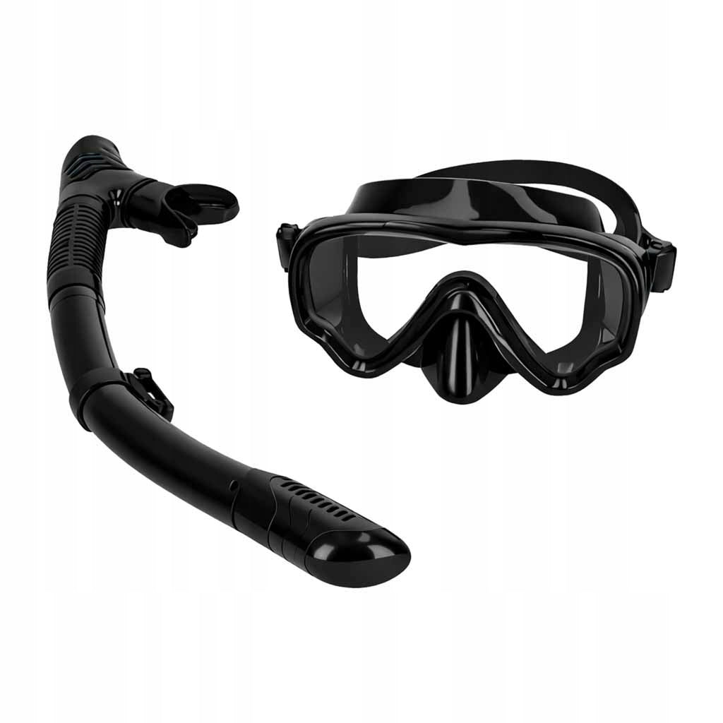 Diving mask glasses tube snorkel set black Manufacturer code KX2819