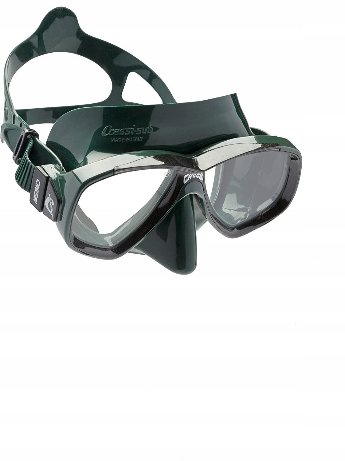 Diving mask glasses, with tube Cressi PERLA MARE black