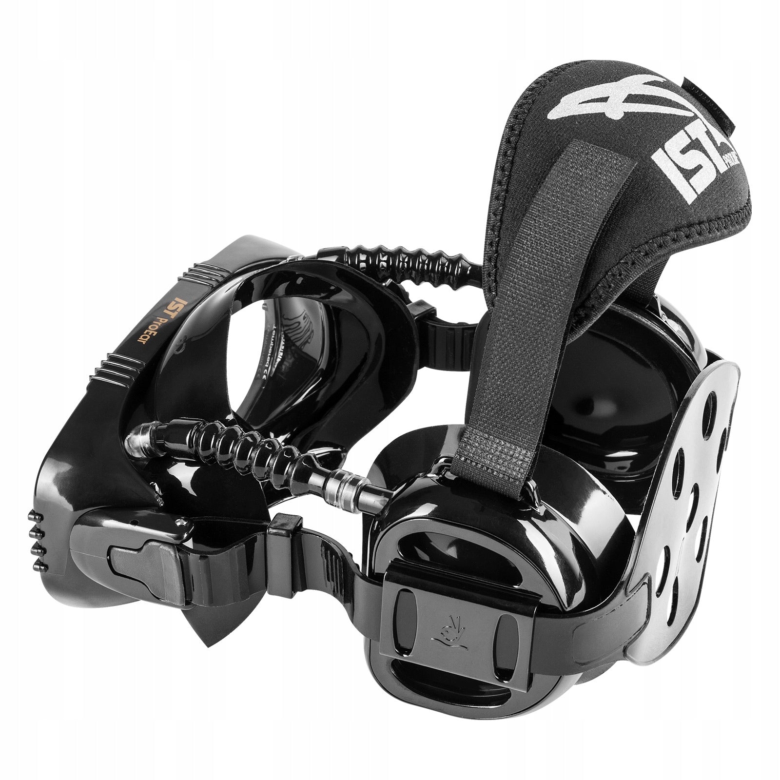 Diving mask with ear cups equalizes pressure IST Pro Ear ME55 AF Packaging status original