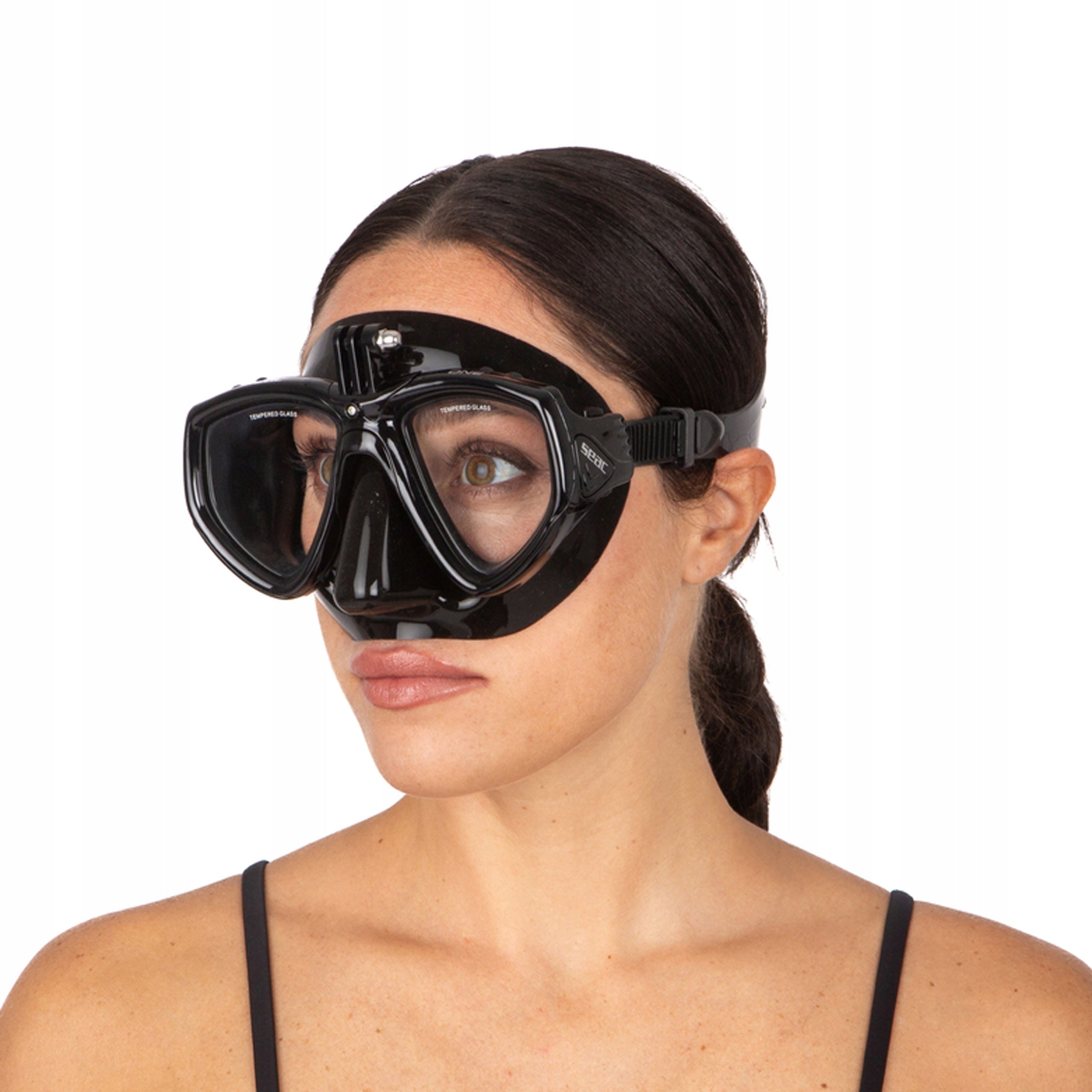 Diving mask with possible correction SEAC ONE PRO black Color black