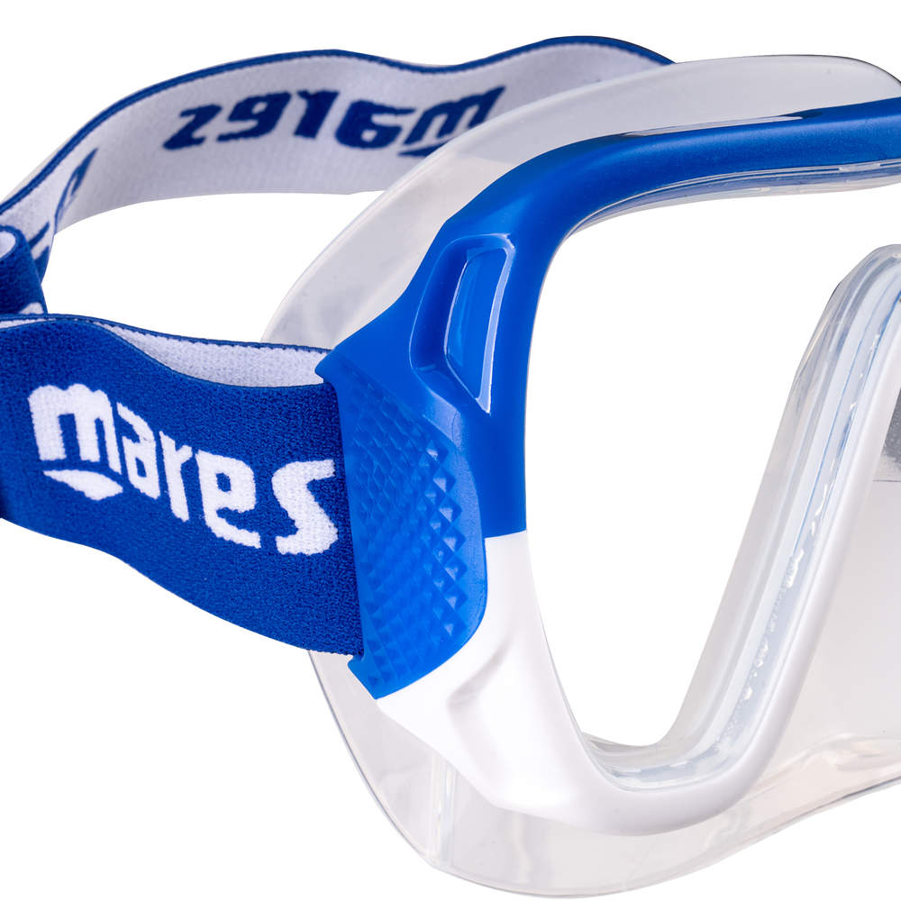 Diving mask with tube Mares Combo Keewee blue Color blue