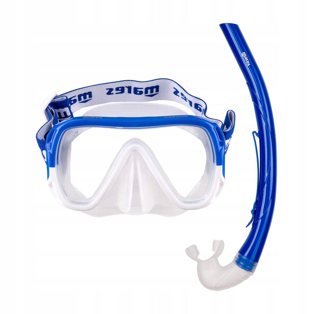 Diving mask with tube Mares Combo Keewee blue