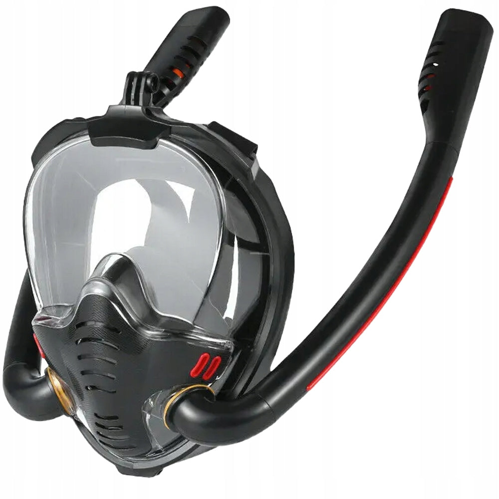 Diving mask with tube black size M Manufacturer code Z UCHWYTEM NA KAMERKĘ ANTIFOG DRYTOP