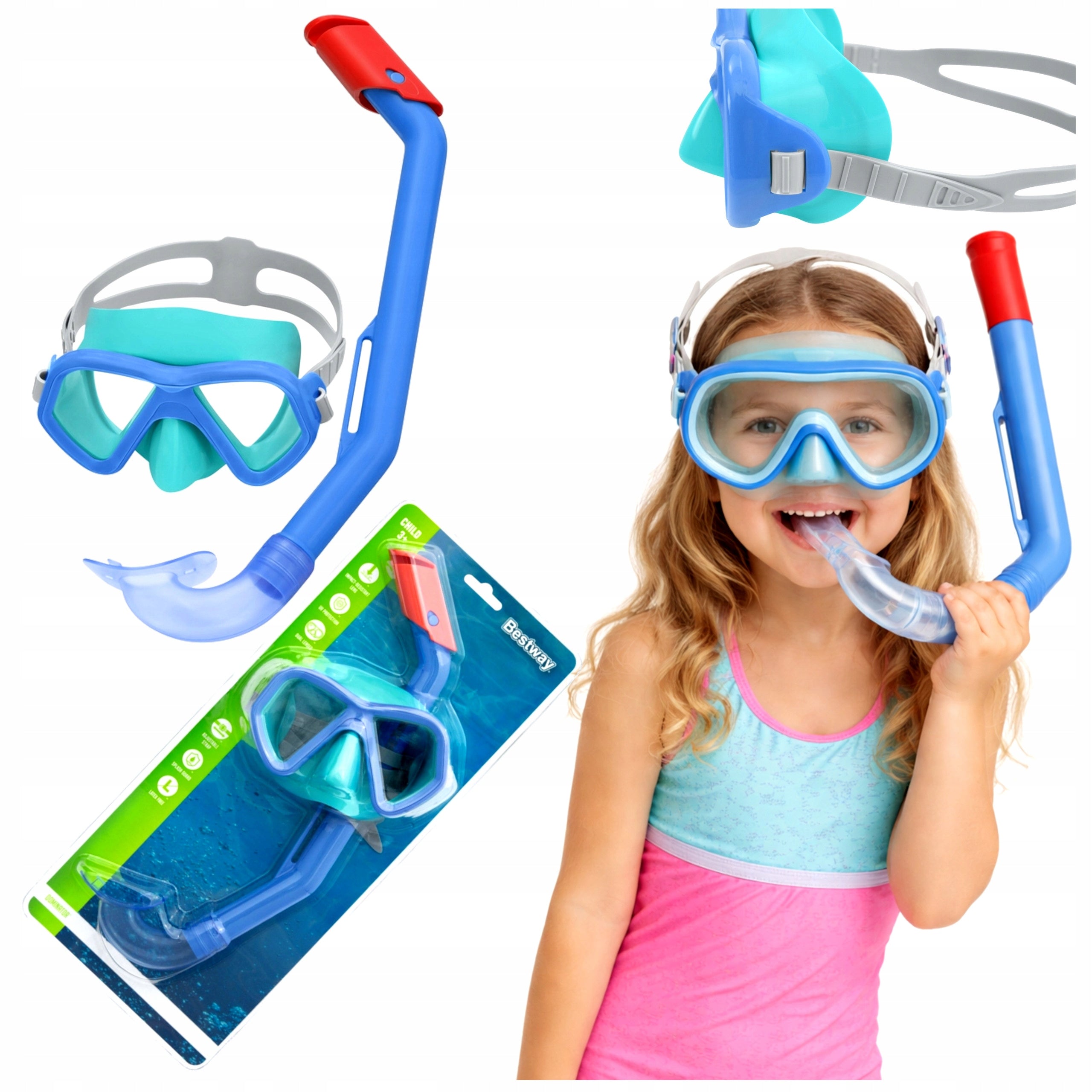 Diving set swimming mask+pipe underwater world for children diving