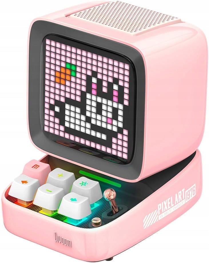 Divoom Ditoo Pro pink Bluetooth speaker 15W audio