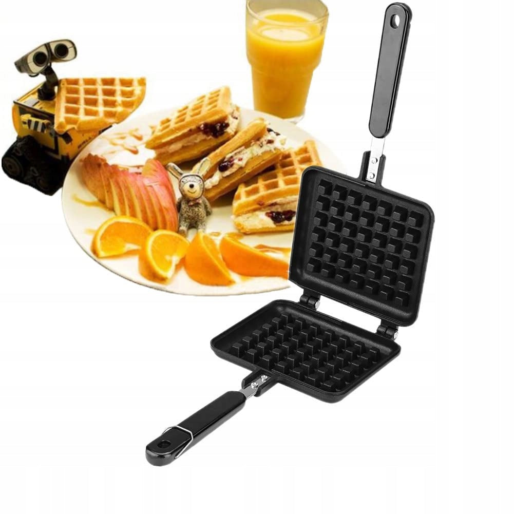 Diyeeni 30x14,5cm Nonstick Waffle Iron with Long Handle