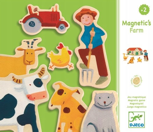 Holzmagnetpuzzle Djeco Ferma, DJ03110 