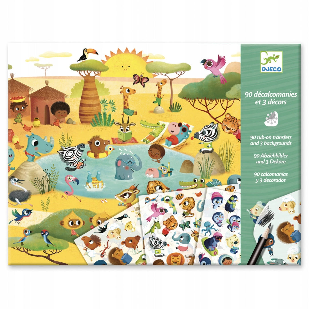 Verbinde die Punkte und male Djeco Travel, DJ09642 