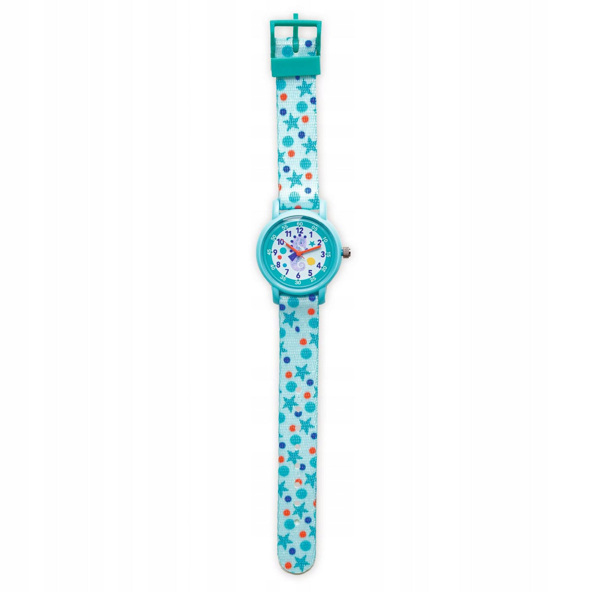 Djeco children's watch seahorse waterproof on textile strap Packaging status original