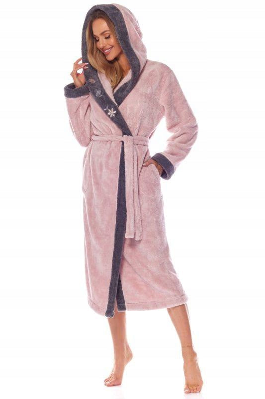 Bademantel für Damen L&amp;L Floria 110675, rosa 