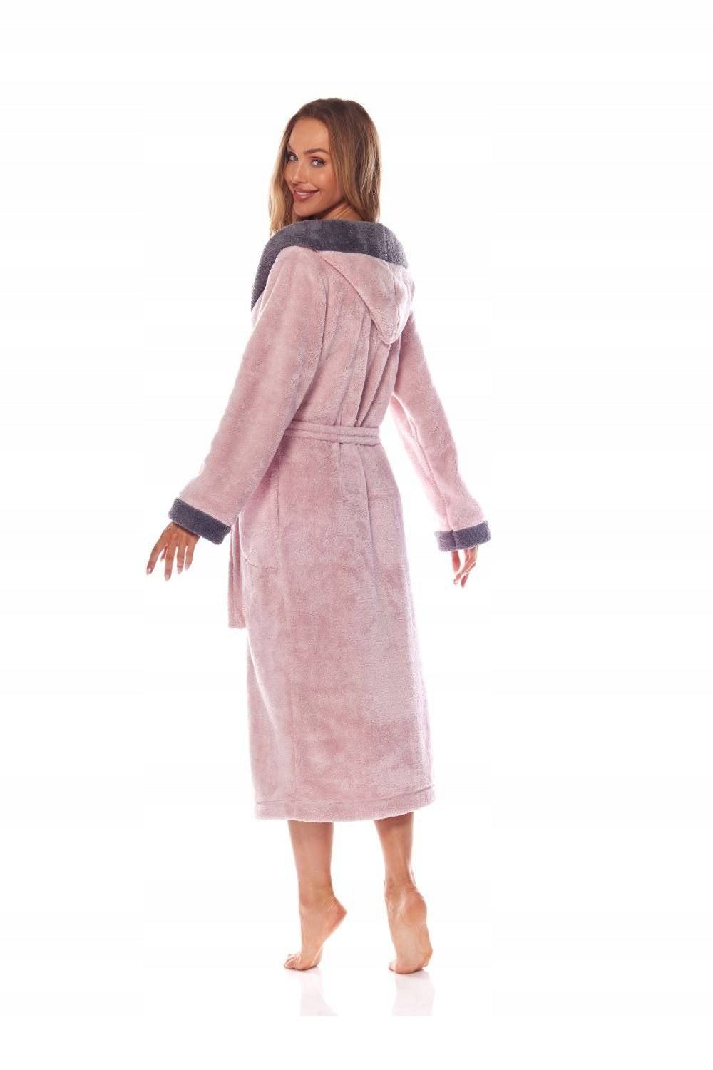 Bademantel für Damen L&amp;L Floria 110675, rosa 