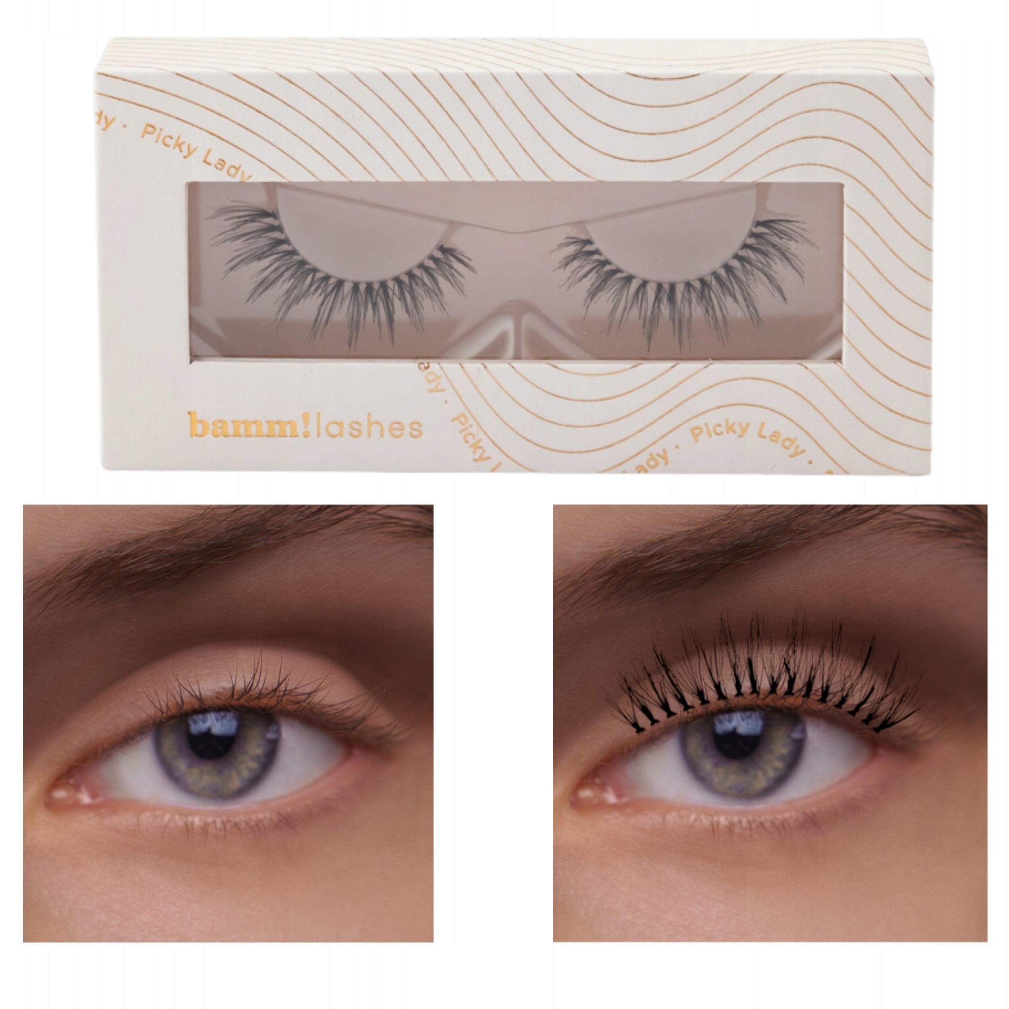 Geklebte Wimpern Bamm!Lashes Falsche Wimpern Picky Lady 