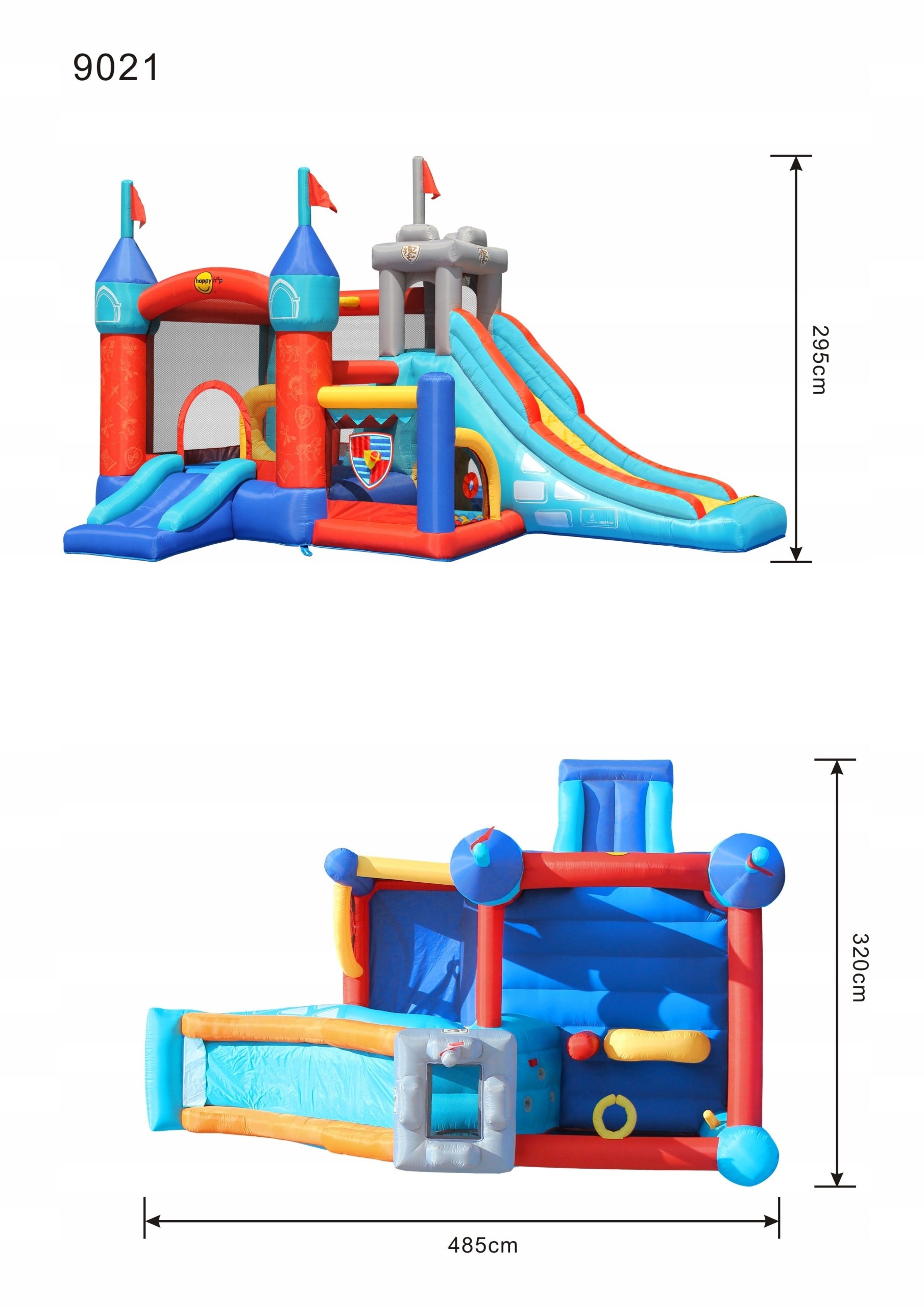 Aufblasbares Trampolin „Kingdom“ 4IQ 