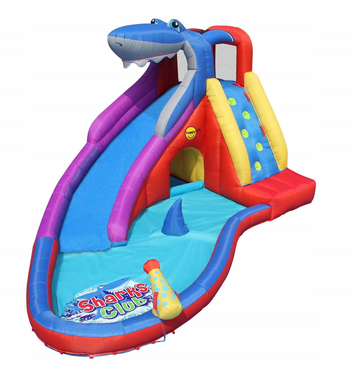 Aufblasbares Trampolin mit Wasserunterhaltung 4IQ Shark 