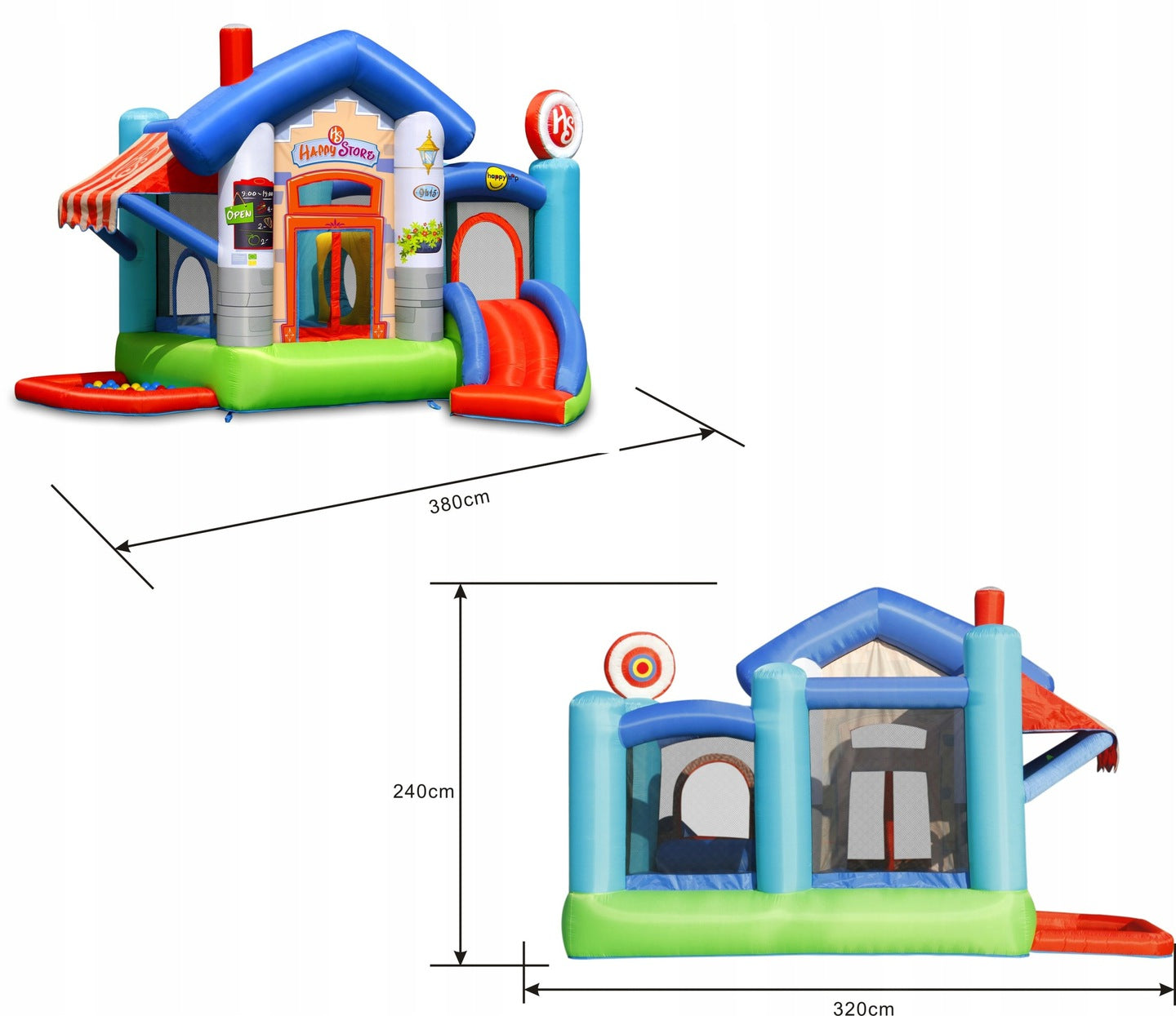Aufblasbares Trampolin „Sun“ 4IQ 