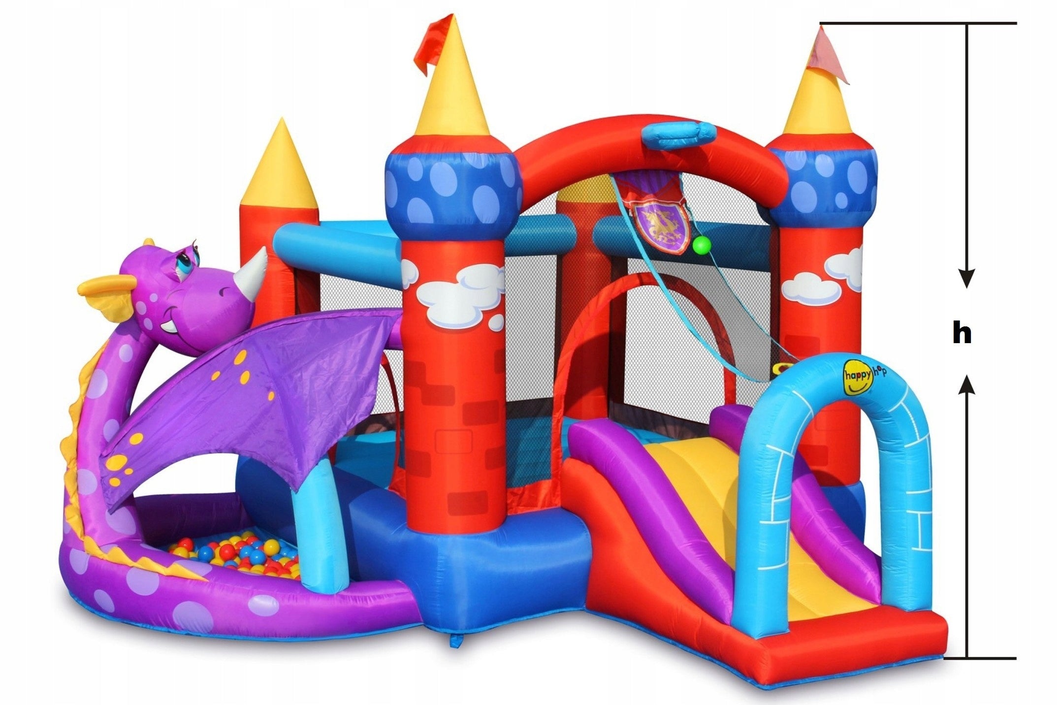 Aufblasbares Trampolin „Drakonas“ 4IQ 