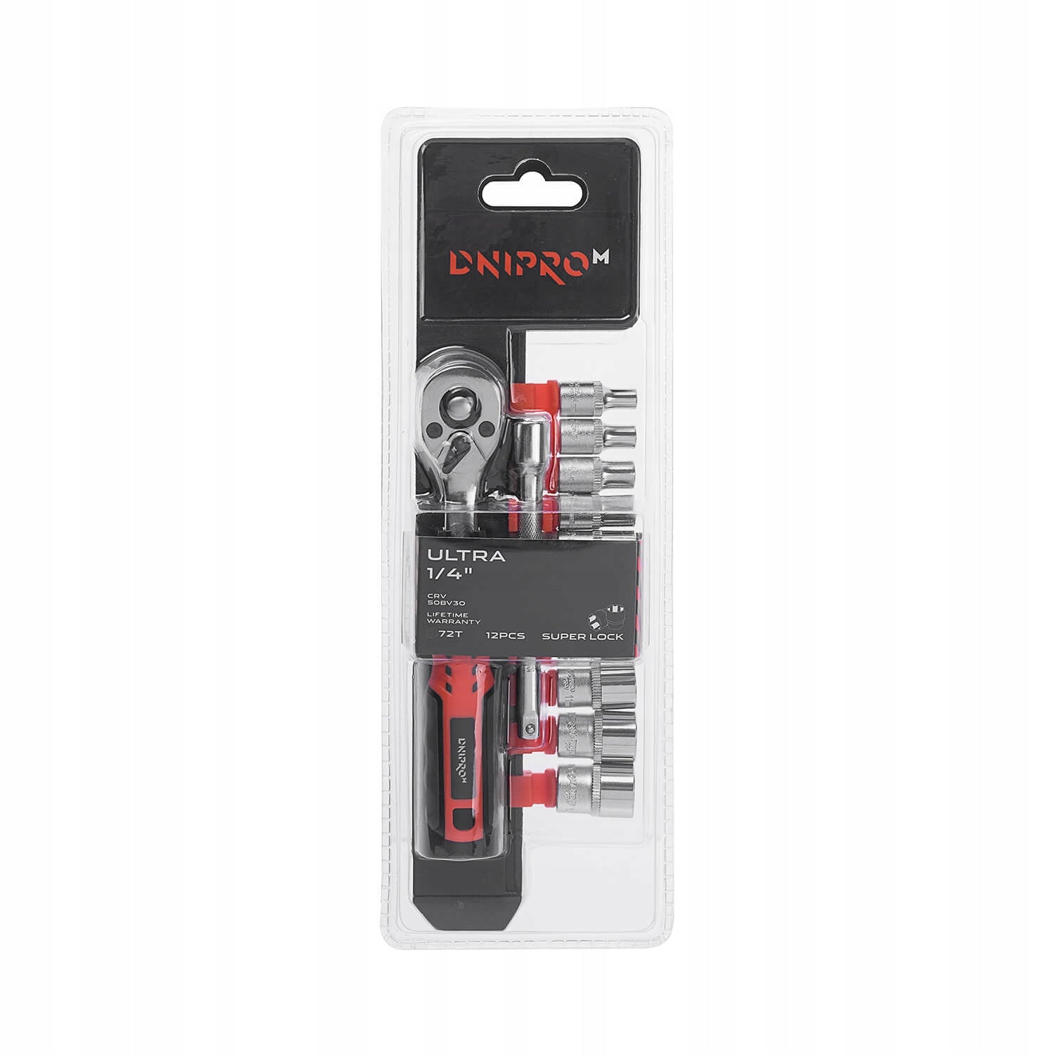 Dnipro-M Ultra ratchet socket set (12 pcs) Brand Dnipro-M