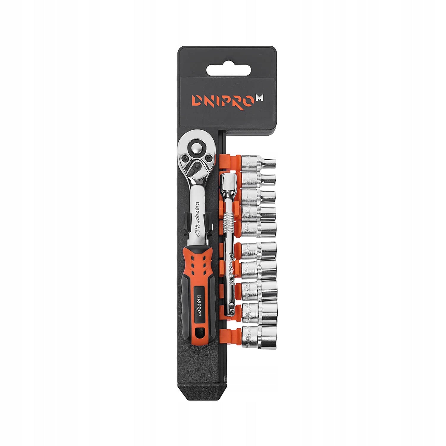 Dnipro-M Ultra ratchet socket set (12 pcs)