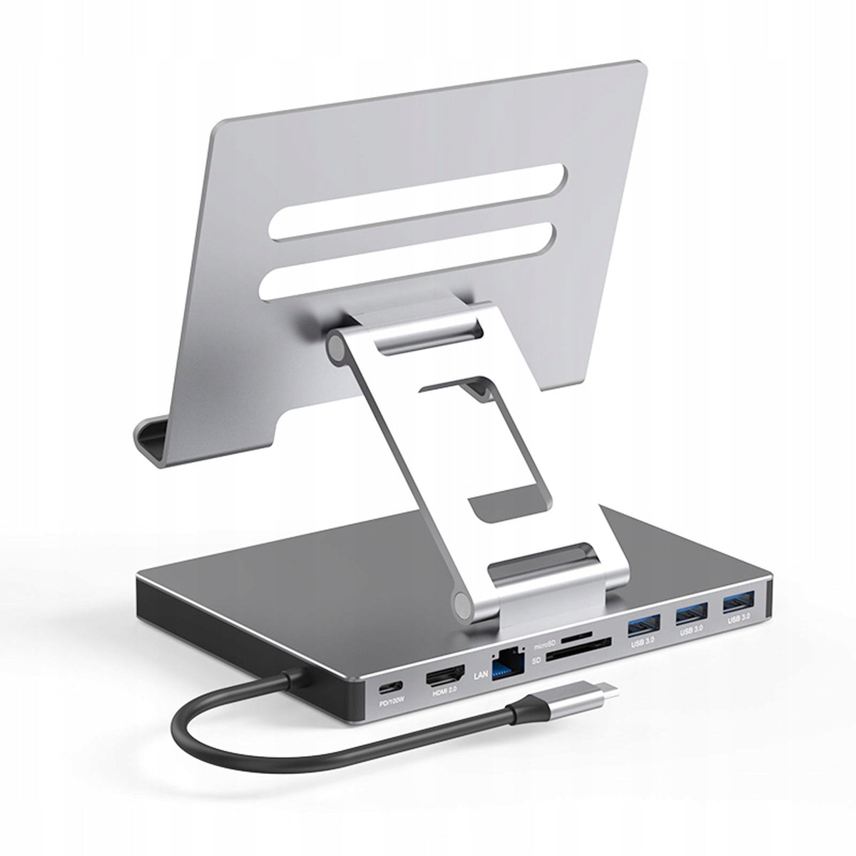 Docking Station Aluminium Alloy USB3.0 Interface Mount Multiport 9 in 1 Packaging status original